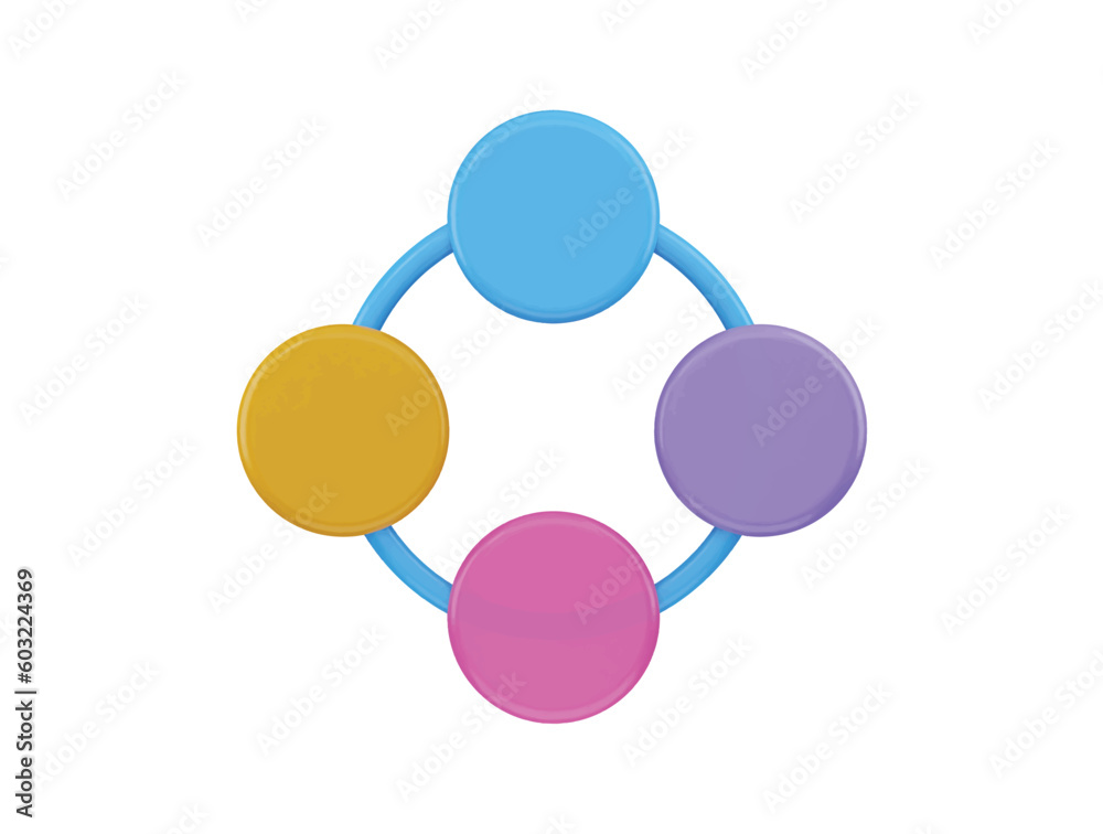 circle infographic icon 3d rendering vector illustration circle infographic icon 3d rendering vector illustration