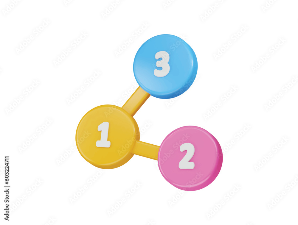 three circles with the letters of 1, 2 and 3 on them three circles with the letters of 1, 2 and 3 on them