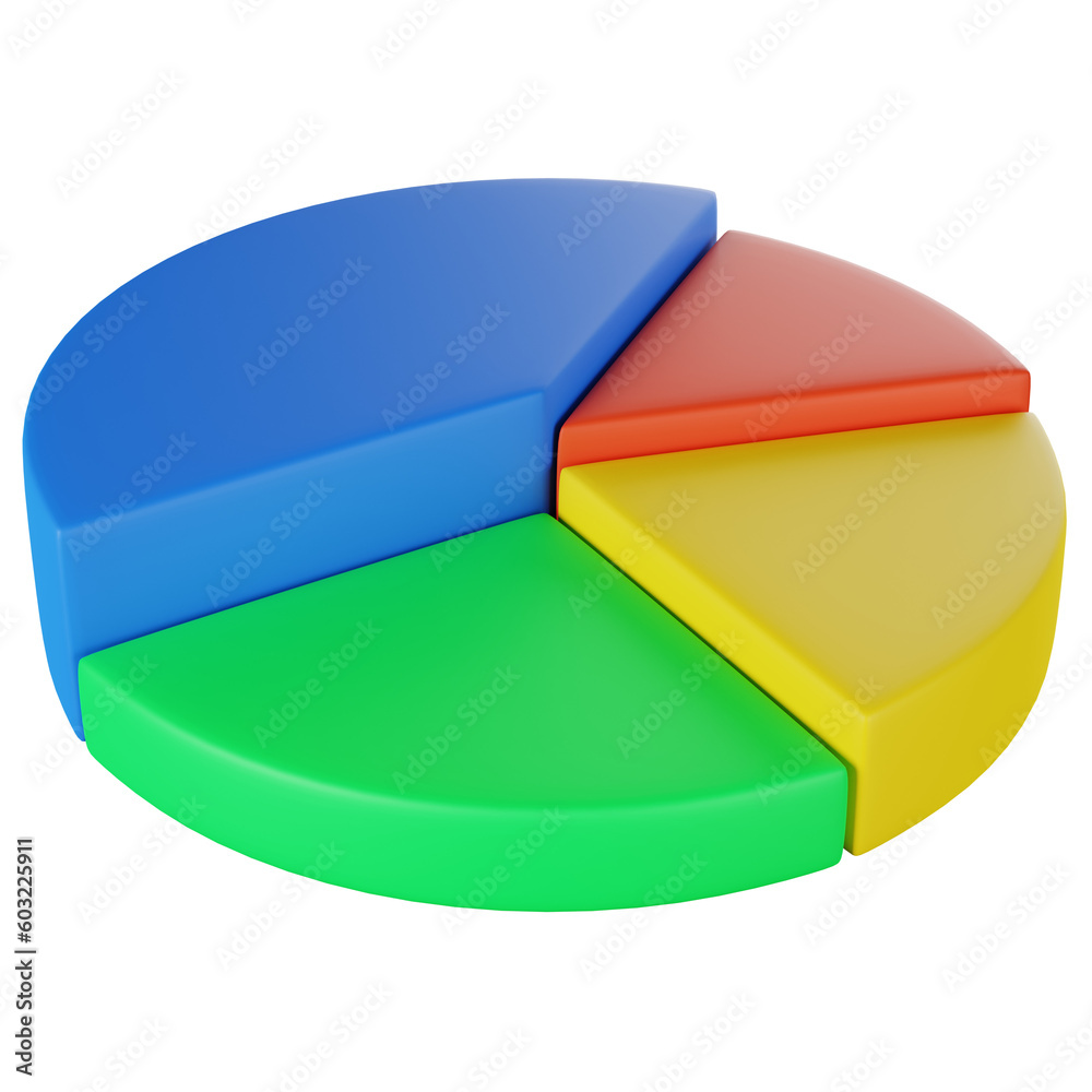 Obraz premium 3D circle graph