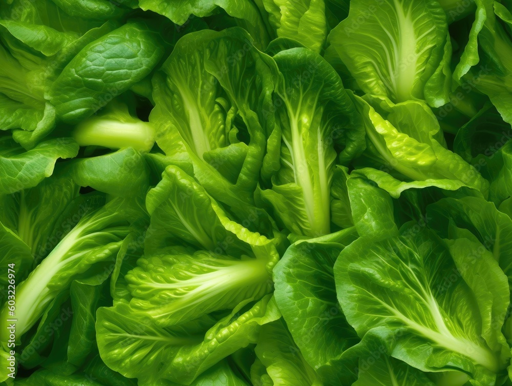 Fototapeta premium Chicory Greens background as seamless tile (generative AI)