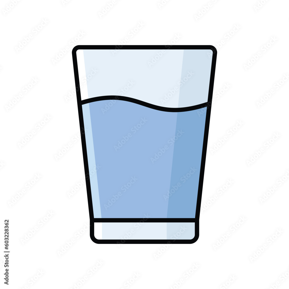 glass of water icon vector design template glass of water icon vector design template