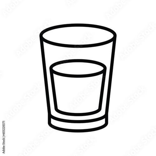 glass of water icon vector design template