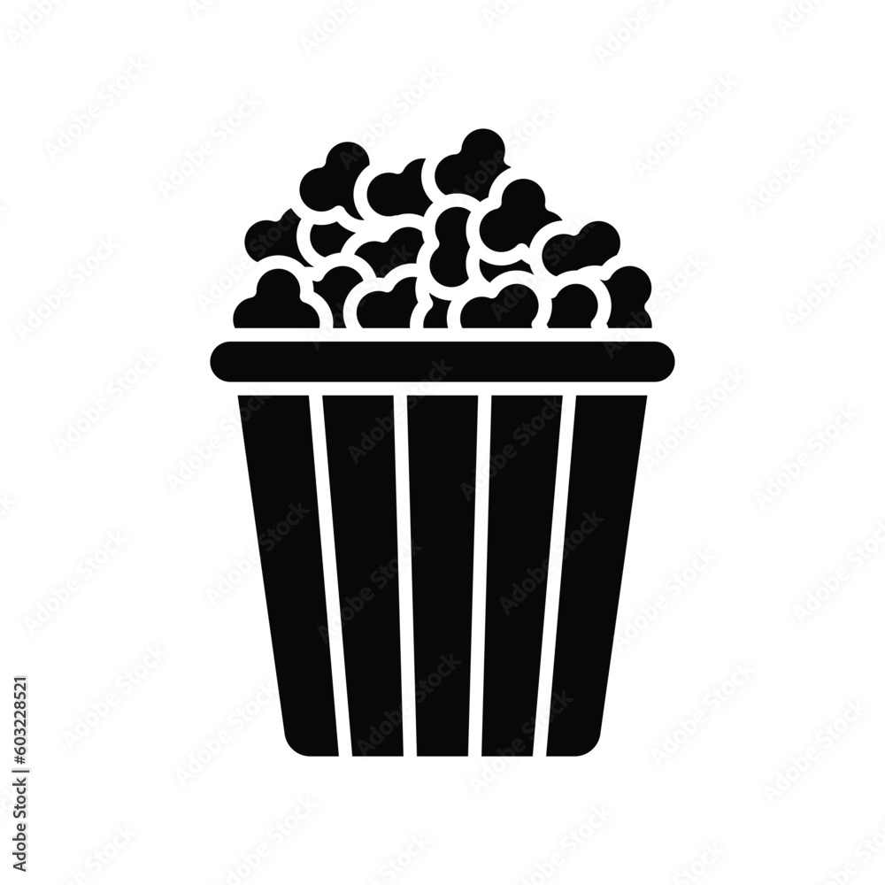 popcorn icon vector design template in white background popcorn icon vector design template in white background