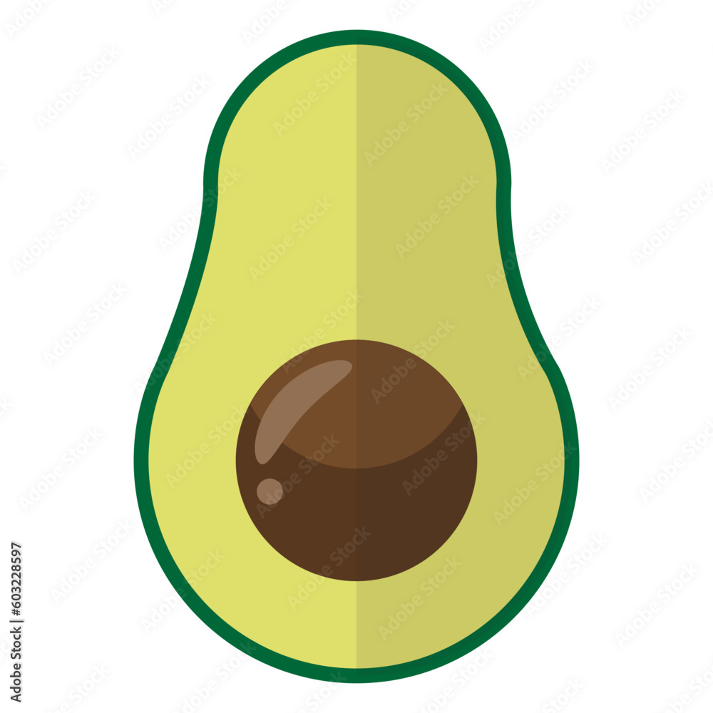 avocada icon, vector flat icon avocada icon, vector flat icon