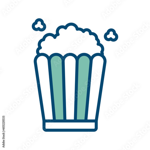 popcorn icon vector design template in white background