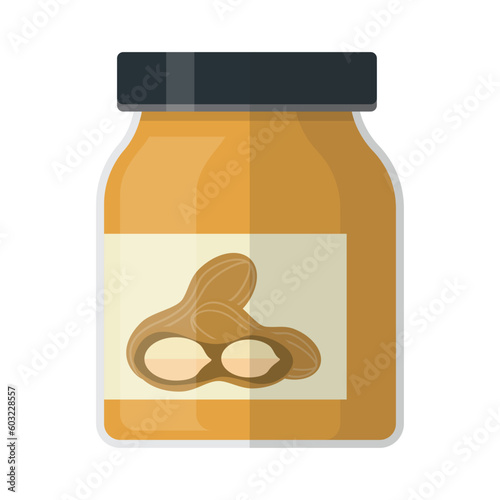 peanut butter icon, vector flat icon