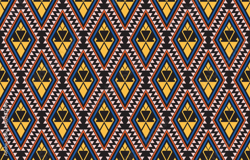 tribal pastel multicolor pastel Navajo seamless vector pattern. aztec abstract geometric art print in a sophisticated aztec style. Vector background with ethnic elements. Wallpaper, fabric, paper, 