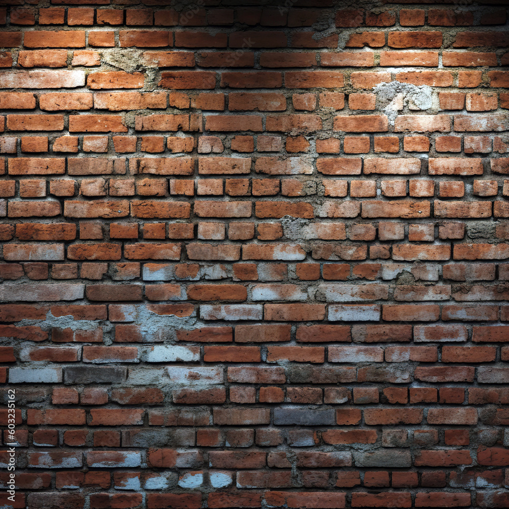 Fototapeta premium A sturdy barrier built with bricks.