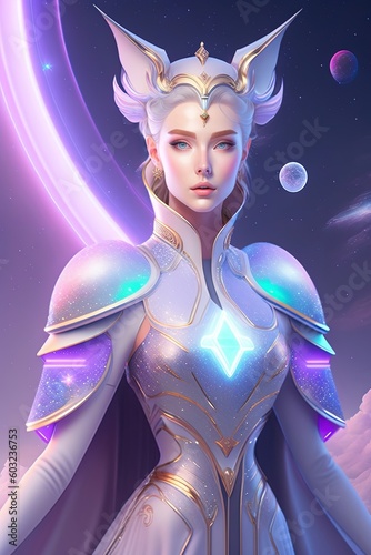 A Fairy with Silver Hair