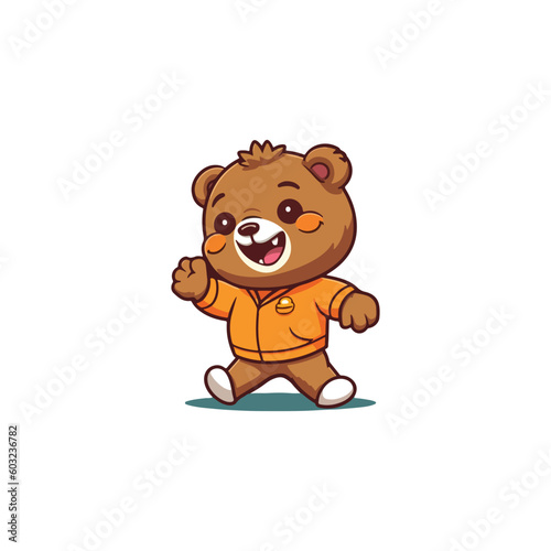 teddy bear toy vector isolated cartoon icon