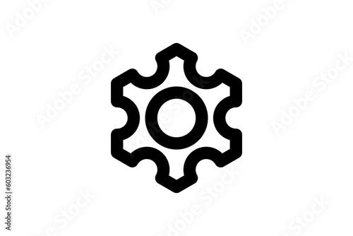 Gear logo design vector premium
