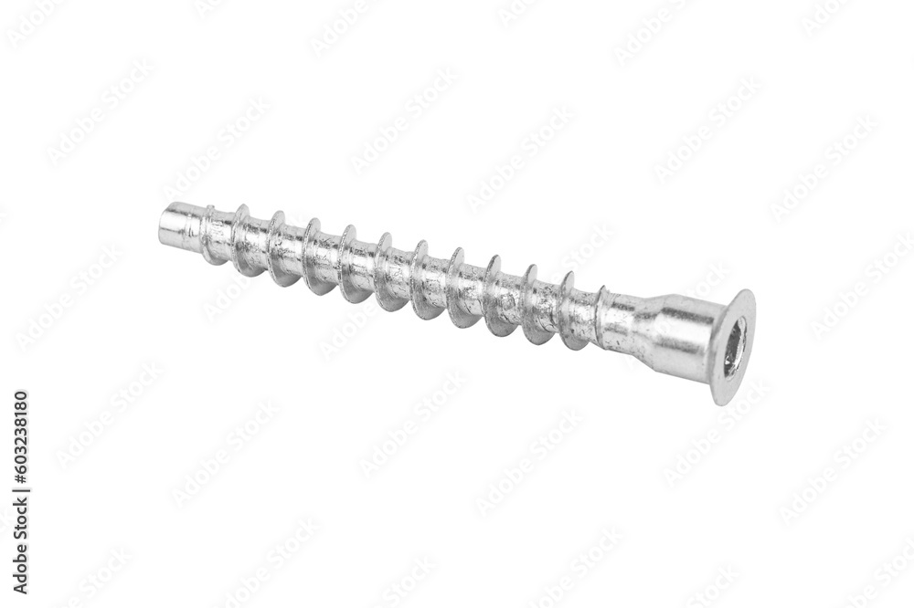 confirmat, furniture screw isolated from background