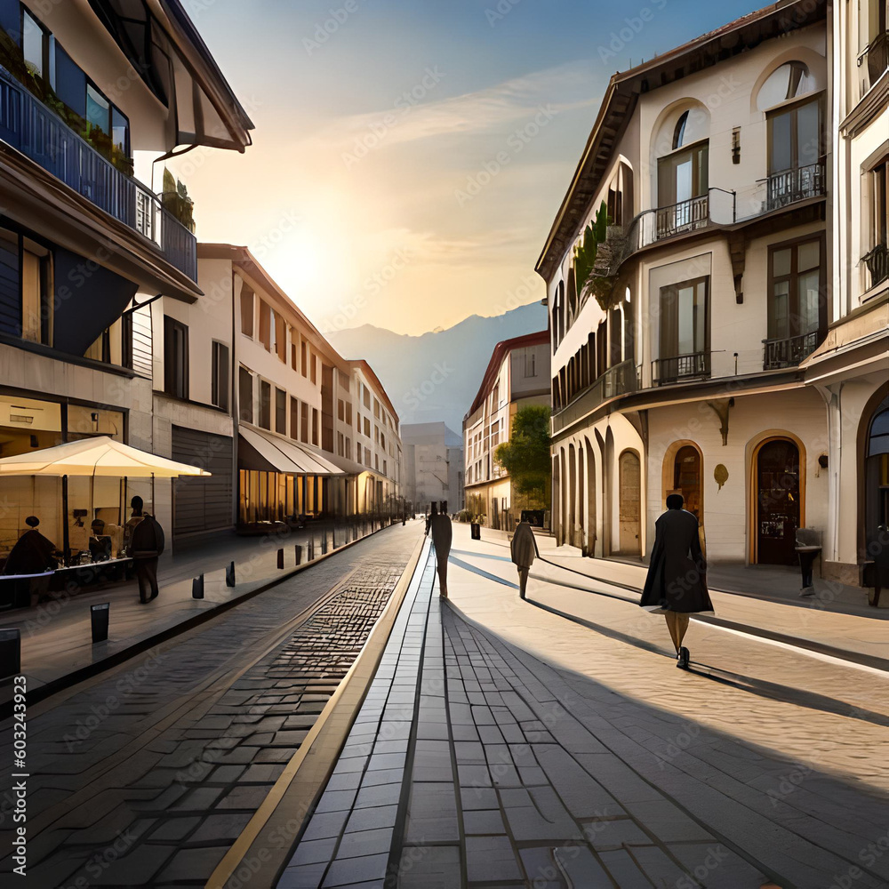 Fototapeta premium narrow street