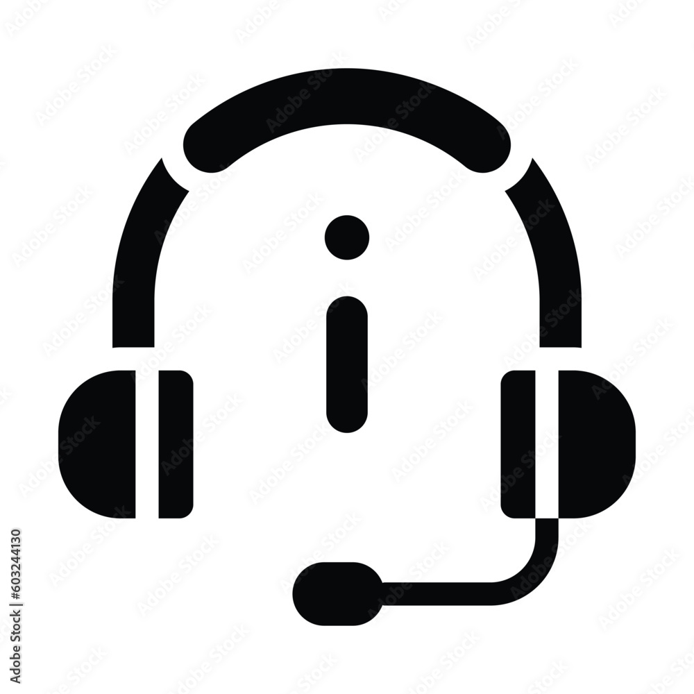 headphone glyph icon illustration vector graphic headphone glyph icon illustration vector graphic