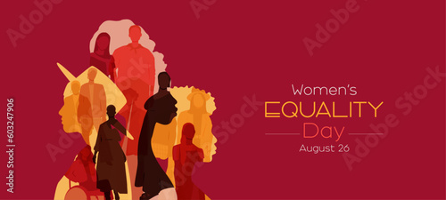 Women's Equality Day banner. Modern design.
