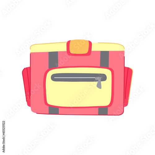 drink cooler box cartoon. cold beverage, picnic camping drink cooler box sign. isolated symbol vector illustration