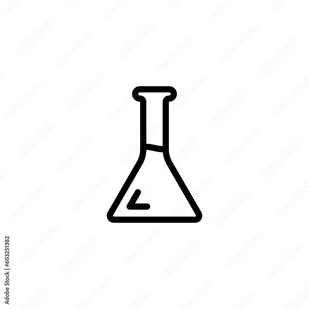 erlenmeyer sign symbol vector