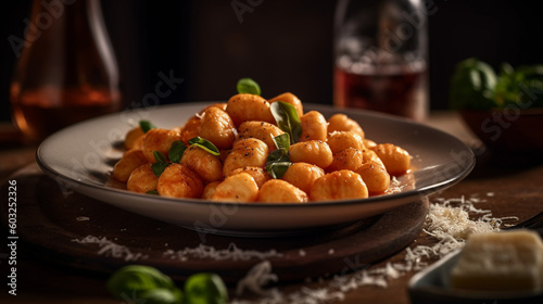 gnocchi pasta with cheese 