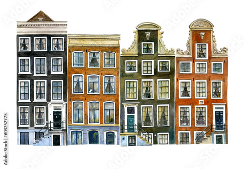 Photography Drawing watercolor Holland houses