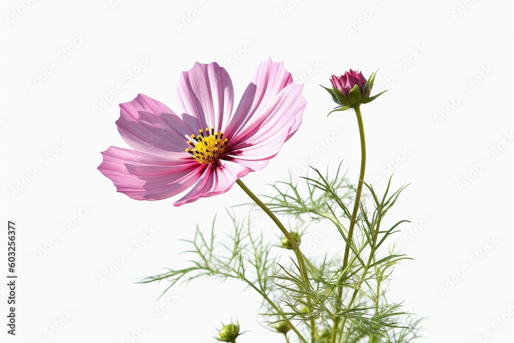 Attractive and classy image of cosmos flowers generated by AI