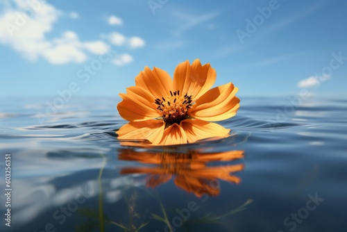 Attractive and classy image of cosmos flowers generated by AI
