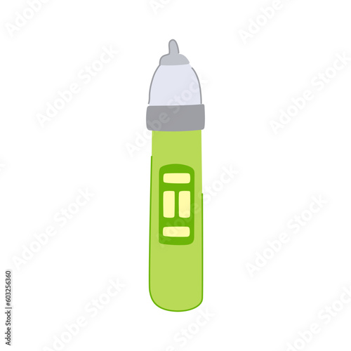 baby nasal aspirator cartoon. child mother, suction infant baby nasal aspirator sign. isolated symbol vector illustration
