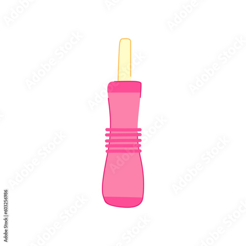 infant nasal aspirator cartoon. flu nose, care health infant nasal aspirator sign. isolated symbol vector illustration photo