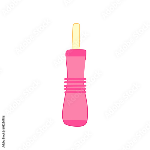 infant nasal aspirator cartoon. flu nose, care health infant nasal aspirator sign. isolated symbol vector illustration