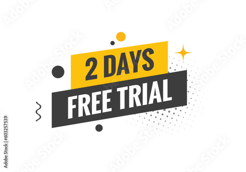 2 days Free trial Banner Design. 2 day free banner background