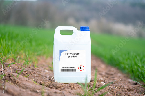 Fenoxaprop-p-ethyl  selective herbicide used on annual and perennial grasses.