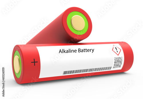 Alkaline Battery An alkaline battery is a primary battery that uses manganese dioxide and zinc to generate electricity. It is a common type of battery  photo