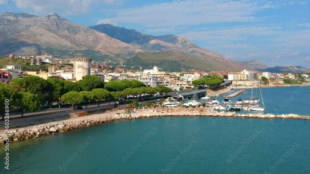 Sea landscape with Formia city, Lazio, Italy Sea landscape with Formia city, Lazio, Italy