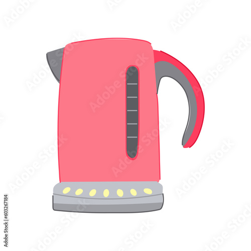 drink teapot electric cartoon. tea water, beverage pot drink teapot electric sign. isolated symbol vector illustration