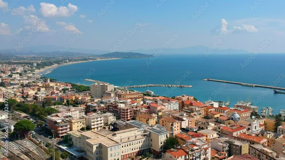 Sea landscape with Formia city, Lazio, Italy Sea landscape with Formia city, Lazio, Italy