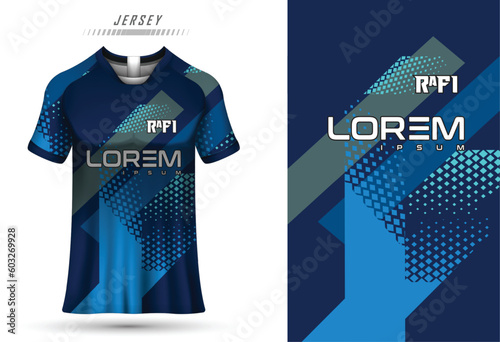 t-shirt sport design template, Soccer jersey mockup for football club