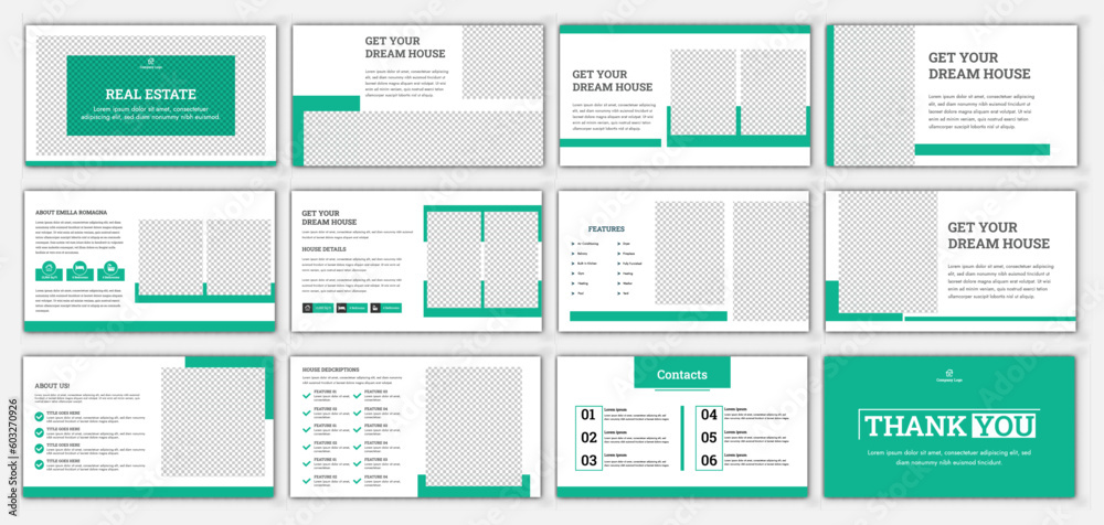  Powerpoint real estate presentation slides editable layout used for infographic and corporate slide business PowerPoint presentation 