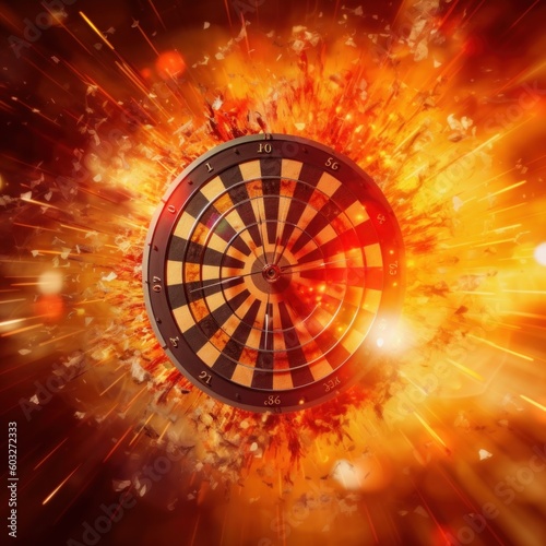 Arrows are strategically aimed at darts, symbolizing the concept of success. Generative AI