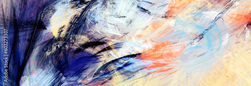Art color painting background. Abstract paint texture. Modern multicolor bann...
