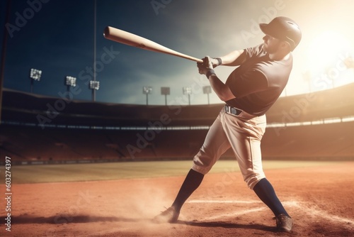 team man field person game sport athlete baseball bat player ball. Generative AI.