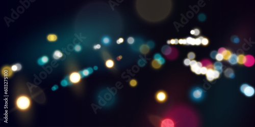 Night city lights. Abstract background. Vector illustration