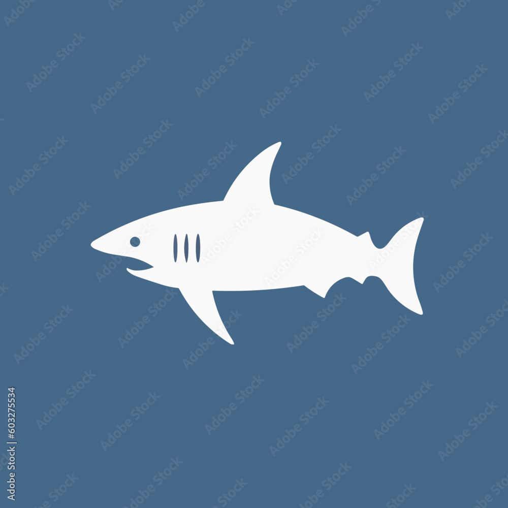 minimalistic shark zen logo vector art minimalistic shark zen logo vector art