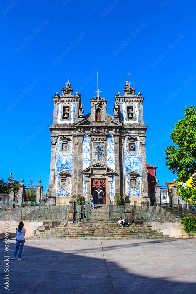 Church of Saint Ildefonso in Porto, Portugal - obrazy, fototapety, plakaty 