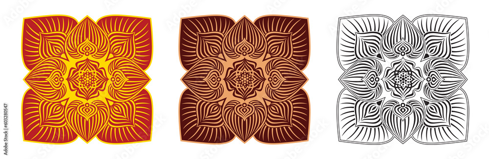 Sri Lankan Traditional Vector Patterns, illustration Art Sri Lankan Traditional Vector Patterns, illustration Art