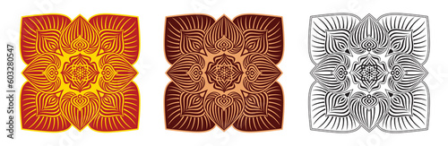 Sri Lankan Traditional Vector Patterns, illustration Art