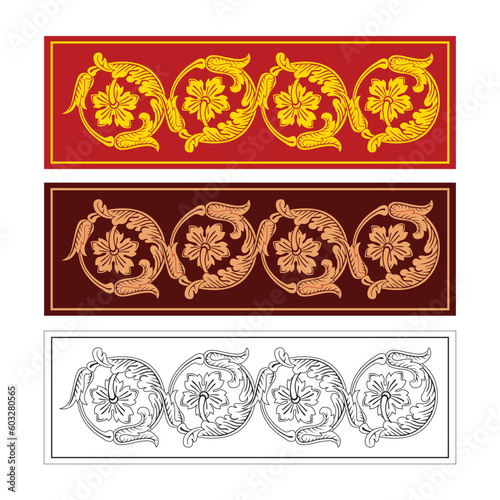 Sri Lankan Traditional Vector Patterns, illustration Art