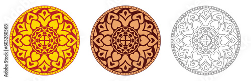 Sri Lankan Traditional Vector Patterns, illustration Art