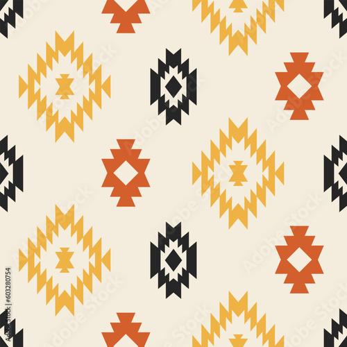 Southwestern Aztec Seamless Pattern. Navajo Print