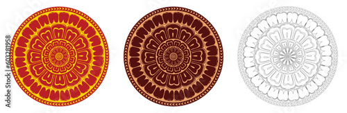 Sri Lankan Traditional Vector Patterns, illustration Art