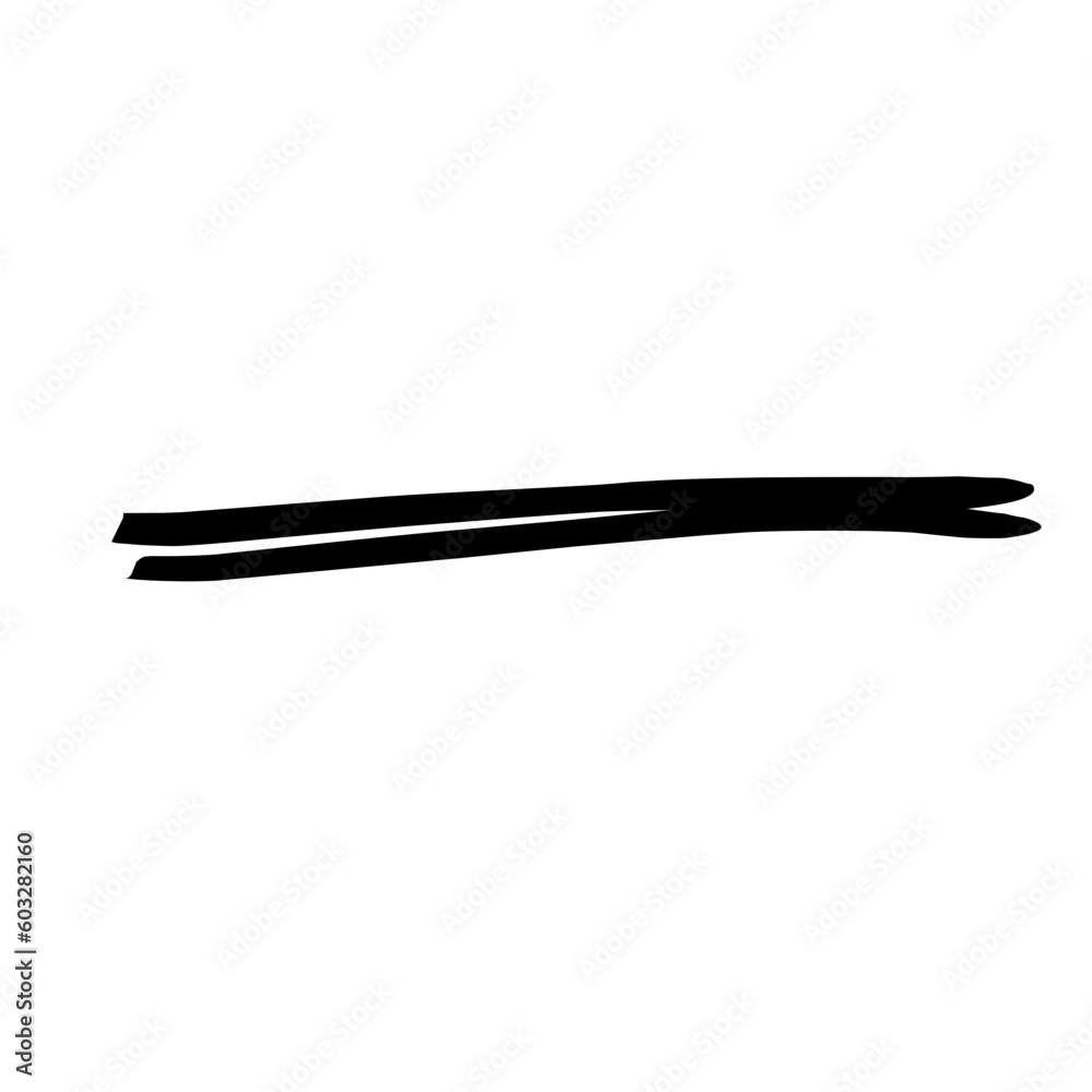 A set of strikethrough underlines. Brush stroke markers collection. Vector illustration of crossed scribble lines isolated on white background. A set of strikethrough underlines. Brush stroke markers collection. Vector illustration of crossed scribble lines isolated on white background.