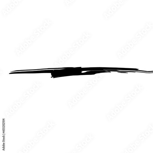 Obraz na płótnie A set of strikethrough underlines. Brush stroke markers collection. Vector illustration of crossed scribble lines isolated on white background. w salonie